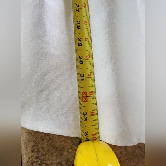 Maniju Ivory Sleeveless Fit and Flare Dress Size M - Picture 6 of 13